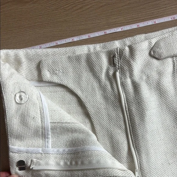 $348 Torn By Ronny Kobo Designer Luxury Elegant Chuck Cargo Pants Ivory - Picture 3 of 8